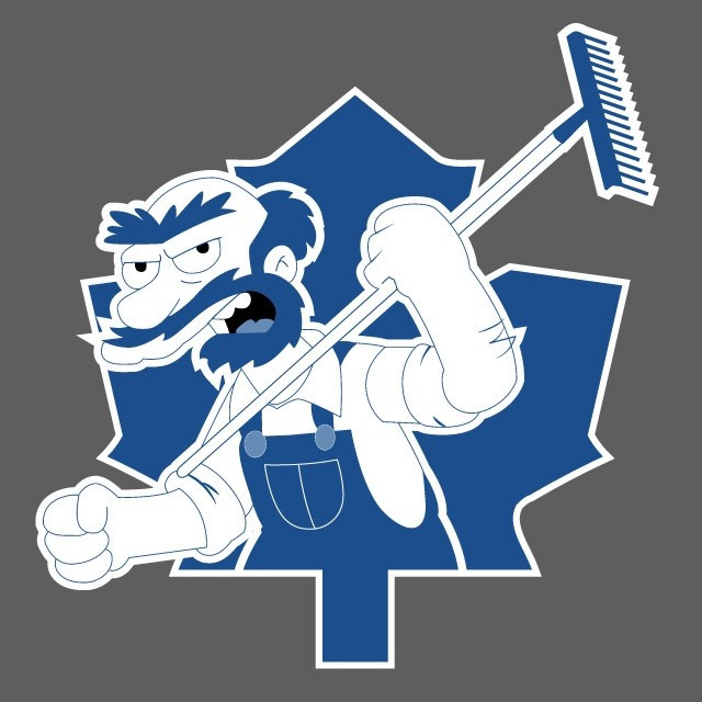 Toronto Maple Leafs Simpsons fabric transfer